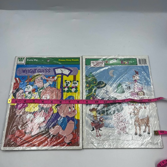 Vintage Set Board Frame Tray Puzzle Porky Pig The Island Of Misfit Toys - Picture 2 of 9
